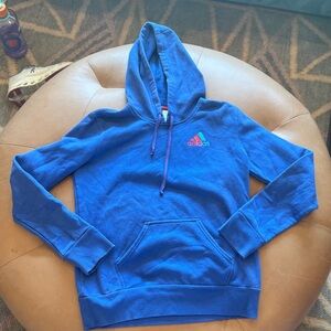 Adidas Men's Blue Hoodie Sweater
